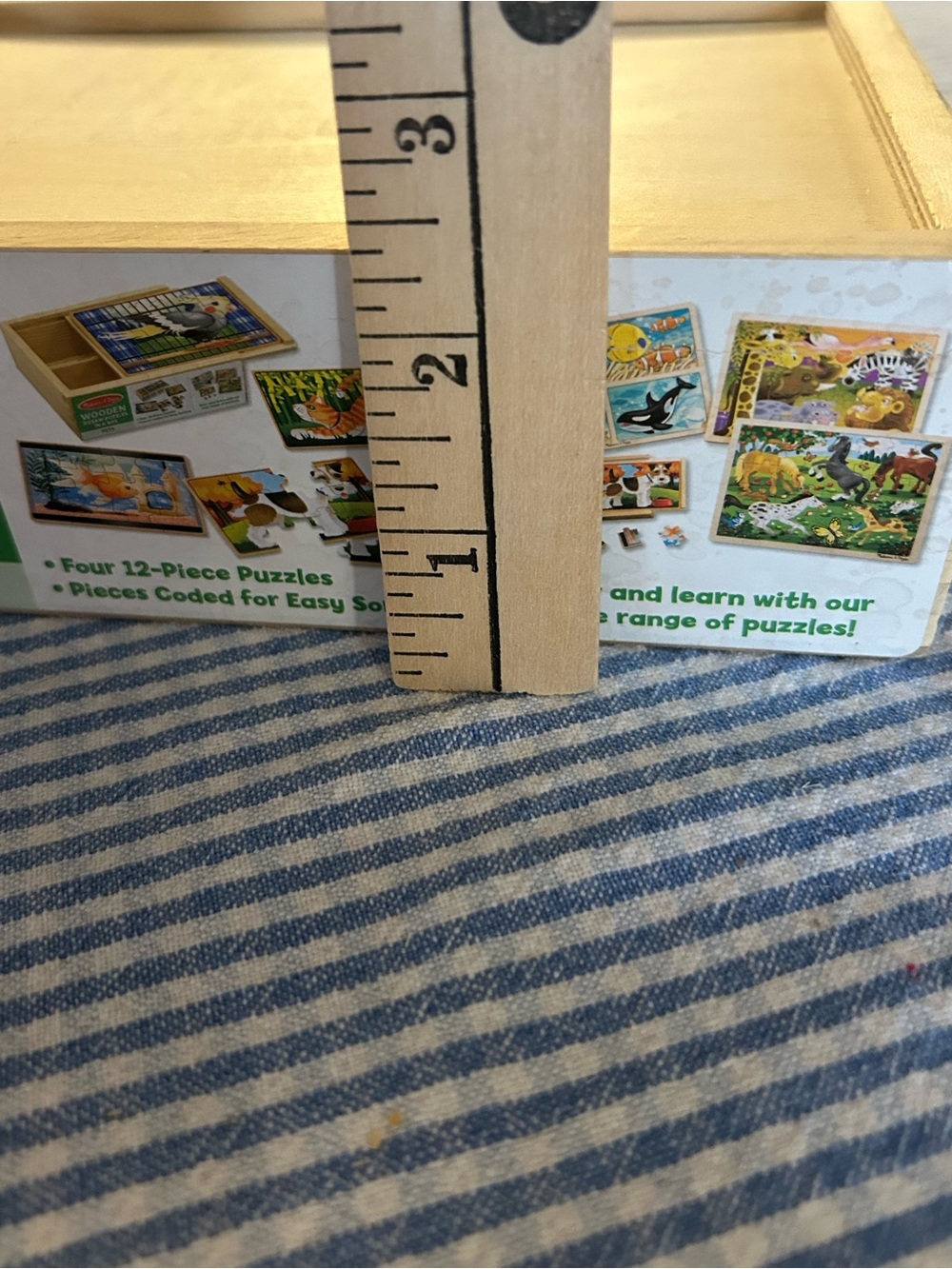Melissa & Doug Wooden Puzzles In Box-Set Of 3 Boxes/12 Puzzles Total See Desc - Picture 13 of 14